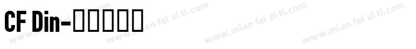 CF Din字体转换